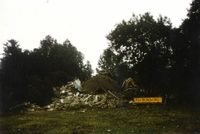 Gezicht op het huis Groenewoude (Mereveldseweg 1a) te Utrecht, tijdens de afbraak in september 1978. Bron: Het Utrechts Archief, catalogusnummer: 129172.