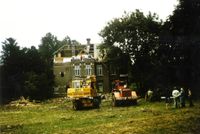 Gezicht op het huis Groenewoude (Mereveldseweg 1a) te Utrecht, tijdens de afbraak in september 1978. Bron: Het Utrechts Archief, catalogusnummer: 129171.