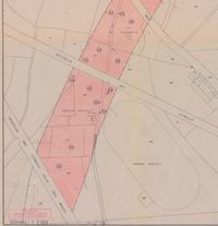 Aan te kopen landerijen in 1976 door Rijkswaterstaat van de gemeente Utrecht voor de aanleg van rijksweg A27 dwars door het Mereveldgebied en Nieuw-Amelisweerd. Bron: Het Utrechts Archief, 1803.