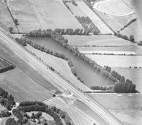 Plas Vechten richting het noordoosten gezien in 1977 (2). Bron: RCE, beeldbank te Amersfoort.