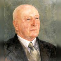 Portret van Maximiliaan Jacob Leonard baron Taets van Amerongen (1882-1958) in 1958. Burgemeester van Renswoude. Echtgenoot van Marie Civile Sirtema van Grovestins (1891-1971). Bron: Nederlands Instituut voor Kunstgeschiedenis, Den Haag.