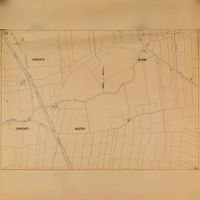 Kadasterkaart van het grond gebied tussen de gemeenten Bunnik en Houten tussen 1950 en 1964. Het gebied ten zuiden van de Marsdijk en ten oosten van de Staatslijn H behoorde nog bij dat van de gemeente Houten. Bron: Regionaal Archief Zuid-Utrecht (RAZU), 353.