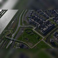 Luchtfoto van Houten Zuidwest met links de rondweg met links het Amsterdam-Rijnkanaal in 2019. Foto: Slagboom en Peeters Luchtfotografie B.V..