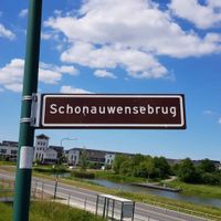 Straatnaambord 'Schonauwensebrug'. Foto: Sander van Scherpenzeel.