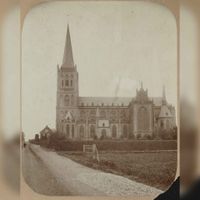 De H. Michaelkerk te Schalkwijk aan de jhr. Ramweg 18 in 1900. Bron: Regionaal Archief Zuid-Utrecht (RAZU), 353.