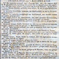 In mei dagen van het jaar 1810 werden beide Amelisweerden in de Koninklijke Courant te koop aangeboden. Met daarbij diverse pachtboerderijen in de omgeving van Maarschalkerweerd. Bron: Delpher.nl.