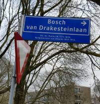 Straatnaambord Bosch van Drakesteinlaan