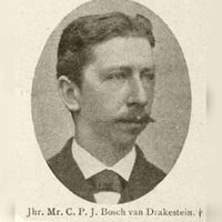 Portret van Jhr. C.P.J. Bosch van Drakestein (1847-1908). Bron: Geheugen.delpher.nl.