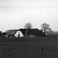 Gezicht op de boerderij De Boeije (Vossegatsedijk 2) te Bunnik, uit het zuidoosten in maart 1987. Bron: Het Utrechts Archief, catalogusnummer: 72816.