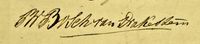 Handtekening van P.W. Bosch van Drakestein onder de aankoopakte van boerderij Schoneveld uit 1812. Paul kocht de boerderij aan voor f. 25.900-, gulden. Bron: Het Utrechts Archief, 34-4.