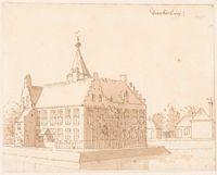Het kasteel Drakenburg bij Baarn (2). Bron: Collectie Nederland.nl.
