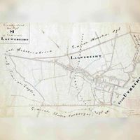 Wijkhuisnummer plattegrond van wijk M te Utrecht stad in 1860. Het bied Lauwerecht, gelegen tussen de Blauwkapelseweg ten noordoosten en Amsterdamsestraatweg te zuiden. Bron: Het Utrechts Archief, catalogusnummer: 217085.