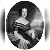Portret van Ida Charlotta Nicolette barones Frün Selby (1809-1845). Huwde op 19 oktober 1836 met Willem Thierrij Arnold Maria baron van Brienen van de Groote Lindt. Bron: Nederlands Instituut voor Kunstgeschiedenis, Den Haag.
