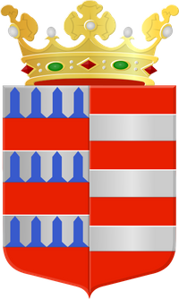 Het wapen van de gemeente Houten (sinds 1962). Bron: Wikipedia Wapen van Houten.