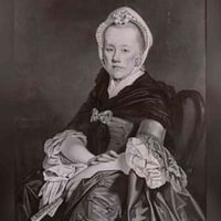 Portret van Charlotta Martha van Utenhove (1743-1788), echtgenote van Jhr. Jan Balthazar Strick van Linschoten. Bron: Nederlands Instituut voor Kunstgeschiedenis, Den Haag.