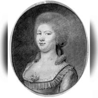 Portret van Anna Elisabeth van der Capellen (1767-1839) in 1775. Echtgenote van Rudolf Christiaan van Rechteren (1749-1812). Bron: Nederlands Instituut voor Kunstgeschiedenis, Den Haag.