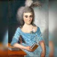 Portret van Arnoudina Elisabeth van Westrenen (1788), echtgenote van Frans Boijmans. Door Henricus Johan Antonius Baur. Bron: Boijmans.nl, Museum Boijmans van Beuningen.