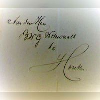 Fragment van een document van B.W.G. Wttewaall om de naam Wickenburgh achter zijn achternaam te mogen voegen. Wttewaall van Wickenburgh