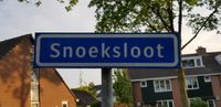 Straatnaambord Snoeksloot in mei 2020. Foto: Sander van Scherpenzeel.