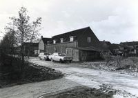 Gezicht vanaf de Lobbendijk richting het zuid-westen. Het rijtje huisjes in het midden van de foto is in 1974 gesloopt t.b.v. de bouw van Den Oord. De eerst woning na het rijtje huisjes is Haver-oord 41. Bron: Regionaal Archief Zuid-Utrecht, identificatienummer: Doos 52 (046625).