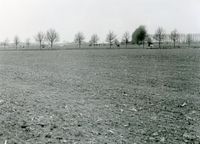 Land in de omgeving van de Warinenpoort in 1985 bij boerderij De Steenen Poort tijdens archeologische opgravingen naar de verdwenen (kasteel)toren (8). Bron: Regionaal Archief Zuid-Utrecht (RAZU), 353.