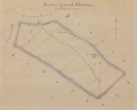 Manuscriptkaart van de toenmalige gemeente Schonauwen (1818-1857) kaart uit ca. 1855. Bron: Regionaal Archief Zuid-Utrecht (RAZU), 353.