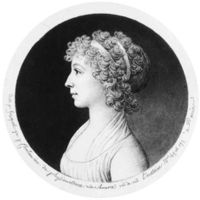 Portret van Frederica Maria Isabella Benjamina van der Capellen (1780-1810). Bron: Nederlands Instituut voor Kunstgeschiedenis, Den Haag.