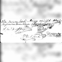 Op zaterdag 22 september 1770 vond ten overstaan van de Utrechtse notaris D. Oskamp de verkoop van de boerderij met landerijen in Abos en Ruwiel met 23 morgen, wei-, hooi-, als henniplanderijen aan de Boschdijk. Verkoper van de boerderij was Adriaan Ockhuysen Matthiasz. koper was Theodorus Gerardus Bosch. Hij betaald ruim f. 1.500-, gulden voor het goed. Handtekeningen van koop- en verkopers. Bron: Het Utrechts Archief, 34-4, 1432, aktenummer: 48-1.