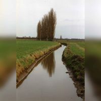 Zicht op de Krommesloot in 1995-1996 naar een foto van O.J. Wttewaall. Bron: Regionaal Archief Zuid-Utrecht (RAZU), 353.