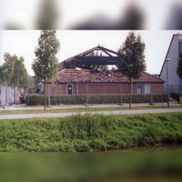 Sociaal-cultureel Centrum De Meerkoet na de brand in 1990. Bron: Regionaal Archief Zuid-Utrecht (RAZU), 353.