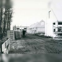 Zicht op de woninegn in aanbouw in het voorjaar van 1988 t6er hoogte van de Rijderslag met links de voormalige Wulfsedijk. Bron: Regionaal Archief Zuid-Utrecht (RAZU), 353.