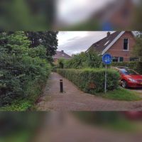 Gezicht op het padje tussen de Babiersgilde en de Odijkseweg met rechts een huis aan de Odijkseweg nr. 38. Dit padje werd in de achttiende en negentiende eeuw de Wierdijk in 't Wolvegat van Houten genoemd. Foto: Sander van Scherpenzeel.