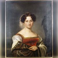 Portret van Marie Louise Gildemeester (1790-1860). Echtgenote van Karel Lodewijk baron van Tuyll van Serooskerken (1784-1835). Bron: Wikimedia Commons.