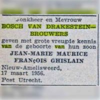 Bron: Delpher.nl De Volkskrant 20-03-1956.