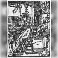 Barbier omstreeks 1568. Bron: Wikipedia Barbier.