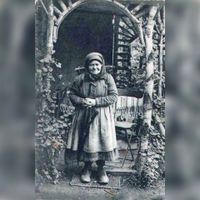 Duitse marskramervrouw, ca. 1900. Bron: Wikipedia Marskramer.