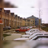 Woningen en apartementen aan de Distelvlinderberm in de winter van 1992. Bron: Regionaal Archief Zuid-Utrecht (RAZU), 353, 48351, 51.