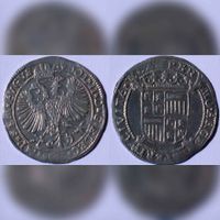 Arendschelling van 6 stuivers, zilver, geslagen te Kampen ca. 1595. Bron: Wikipedia Schelling.