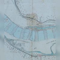 Besluit van de Eerste Directie van Fortificatien uit 1844 aan het college van het Hoogheemraadschap de Lekdijk Bovendams om de Lekdijk als weg om het Fort bij Honswijk te verleggen. Bron: RHC Rijnstreek en Lopikerwaard, H009.