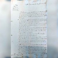 Brief van 20 augustus van het jaar 1841 waarbij wordt geschreven over de onteigening van gronden van de familie Van Dijk en andere personen voor de aanleg van het Fort bij Honswijk. Bron: RAZU, 113.