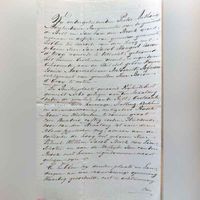Schriftelijke verklaring door Jan Anthony Muntendam, burgemeester van de Bilt rond 1840 met bewijs van bezit dat de Buitenplaats Vrijheidslust in bezit is van familie d'Hangest d'Yvoy. dit om mede lid te worden van het Ridderschap van Utrecht. Bron: HUA, 96-2.