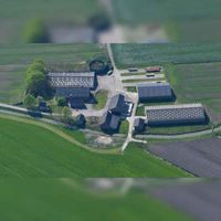 Luchtfoto van boerderij De Grote Maat (Maatweg 1 te Cothen) in 2019. Bron: Slagboom en Peeters Luchtfotografie B.V..