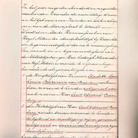 Begin beschrijving van verkoopakte door de familie Van Brienen uit februari 1910 van de hofstede Hagenburg. Bron: HUA, 1803.