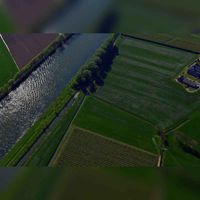 Luchtfoto gezien vanuit het oosten, met zicht op het Amsterdam-Rijnkanaal met parallel ernaast de Kanaalsloot Goyerwetering. Foto: Slagboom en Peeters Luchtfotografie B.V..