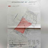Plattegrond van het Bos van Wijkerslooth of de toenmalige buitenplaats Duinzigt die op 17 maart 1948 werd onteigent door de gemeente Oegstgeest. Bron: Erfgoed Leiden.