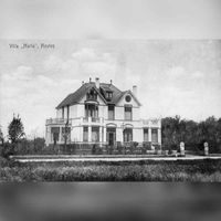 Villa Maria aan de Loerikseweg aan de Loerikseweg nr. 23 in ca. 1900-1920 op een prentbriefkaart. Bron: RAZU, 353.