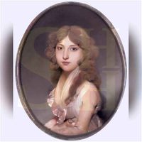 Portret van Frederica Maria Isabella Benjamina van der Capellen (1780-1810) in 1795-1800. Bron: Nederlands Instituut voor Kunstgeschiedenis, Den Haag.