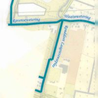 Kaart van de Rondsloot Laagravenseplas, tussen de gemeentegrenzen Nieuwegein en Houten. Kaart: Hoogheemraadschap De Stichtse Rijnlanden, Houten, 2012.