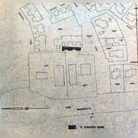 In maart 1985 verkocht de gemeente Houten een stuk van het terrein van boerderij den Oord aan de toenmalige woningbouwvereniging dr. Schaepman, sectie A, perceelnummer: 4470 met een oppervlakte van 102,2. Bijbehorende plattegrond in donkerblauw geaereerd de grond waar het om ging aan de Tarwe-oord. Bron: RAZU, 005.